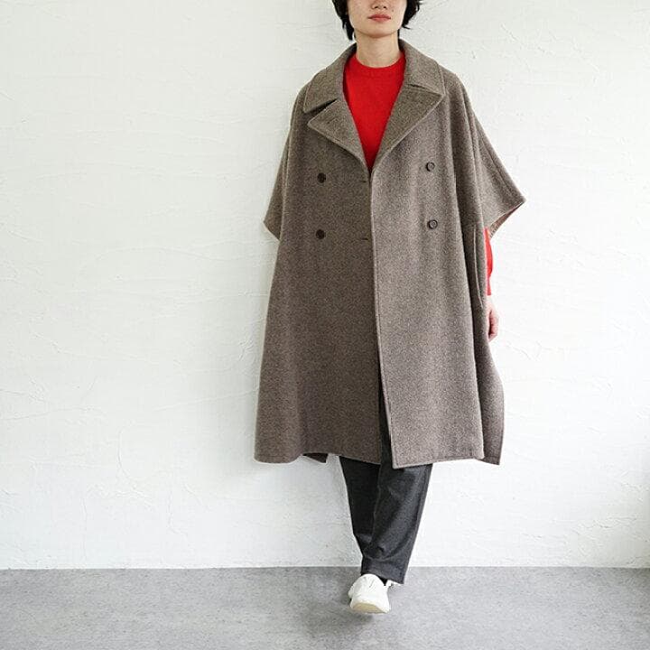 きゃりーARMEN アーメン メルトンダブルブレストケープ