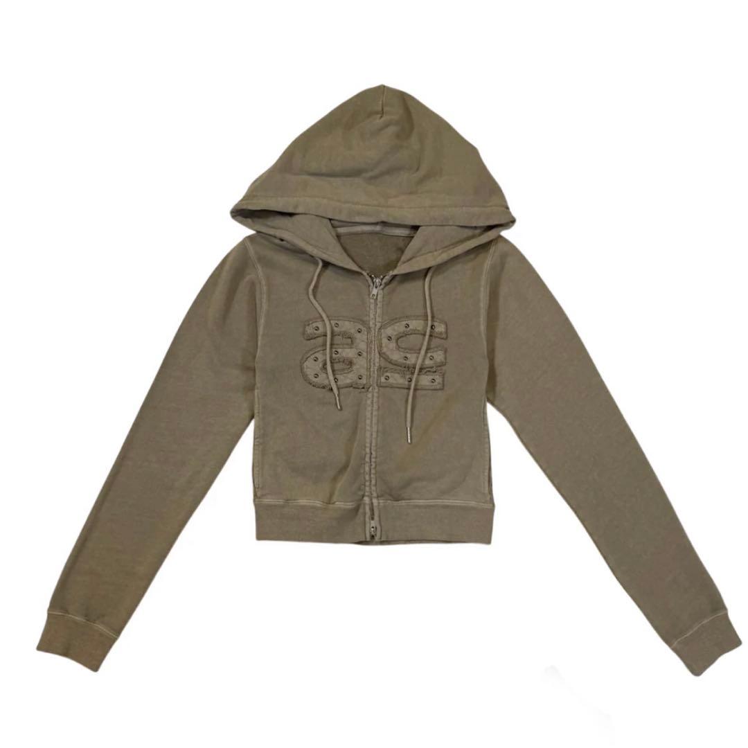 ACLENT アクレント ピグメントコンパクトジップフーディー パーカー