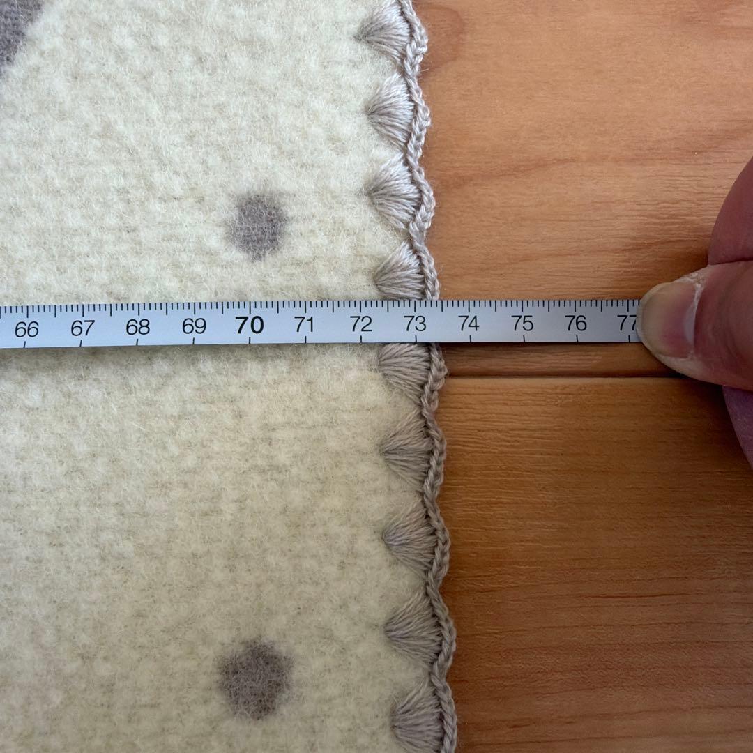 ミナペルホネン　woolハーフブランケット　グレー