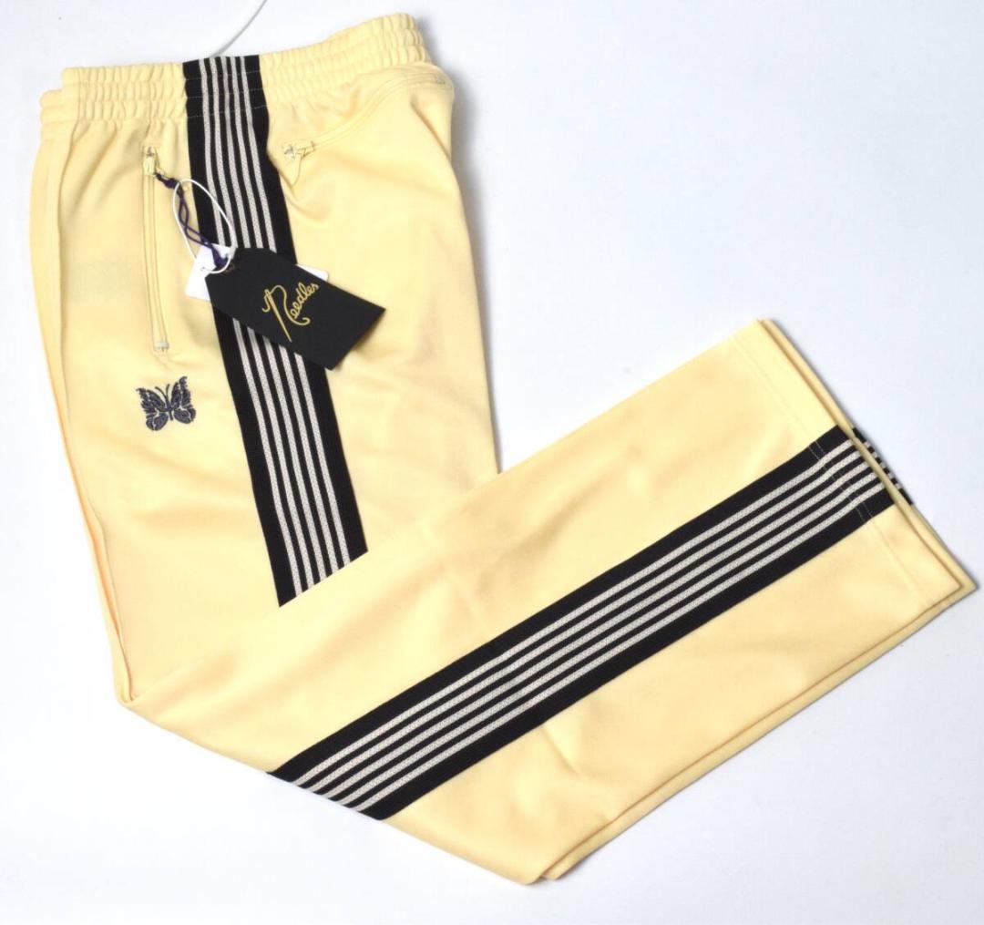 新品 Needles ニードルズ STUDIOUS別注 トラックパンツ XS 黄