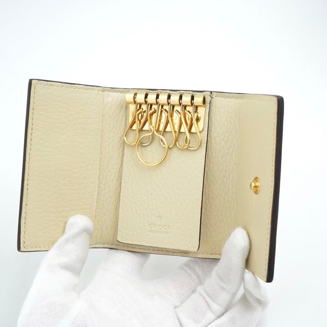 ✨未使用展示品✨　GUCCI キーケース　キーリング　マーモント　GGライン