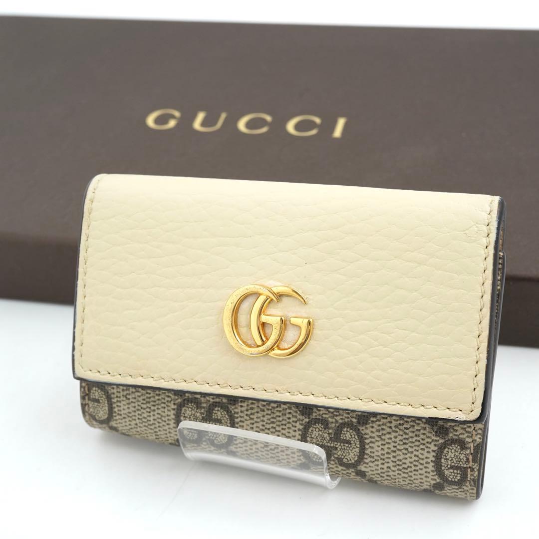 ✨未使用展示品✨　GUCCI キーケース　キーリング　マーモント　GGライン
