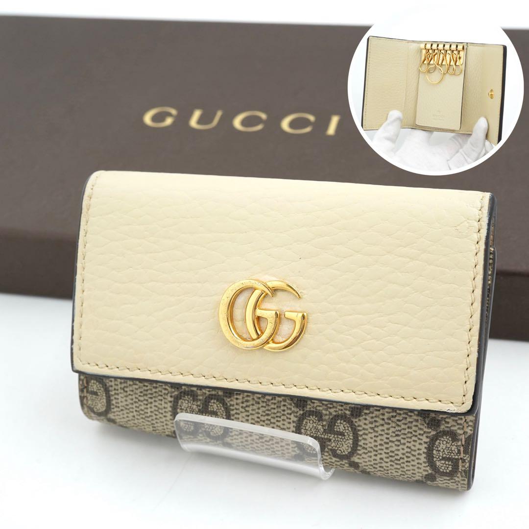 ✨未使用展示品✨　GUCCI キーケース　キーリング　マーモント　GGライン