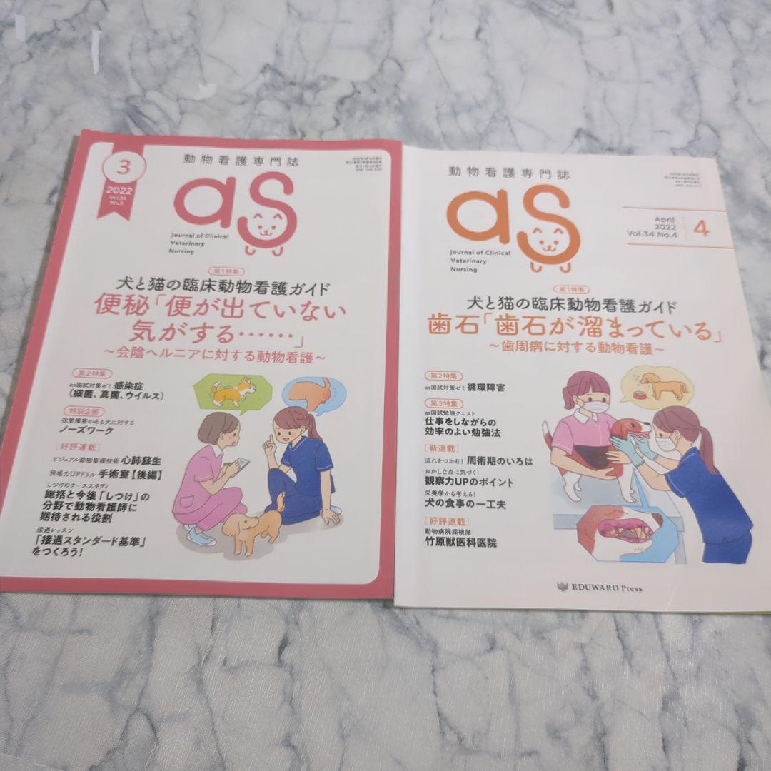 【美品】動物看護専門誌　2021年1月（5月抜け）～2022年12月　計23冊