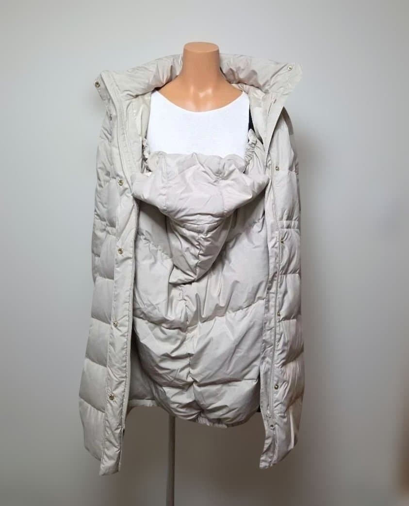 【新品】軽量ダウンワンタッチケープ付き マタニティコート サイズ M おまけ付き