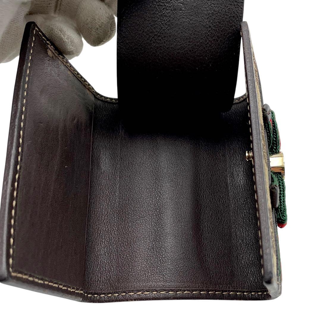 【極美品】GUCCI グッチ　キーケース　シェリーライン　GG総柄　ベージュ