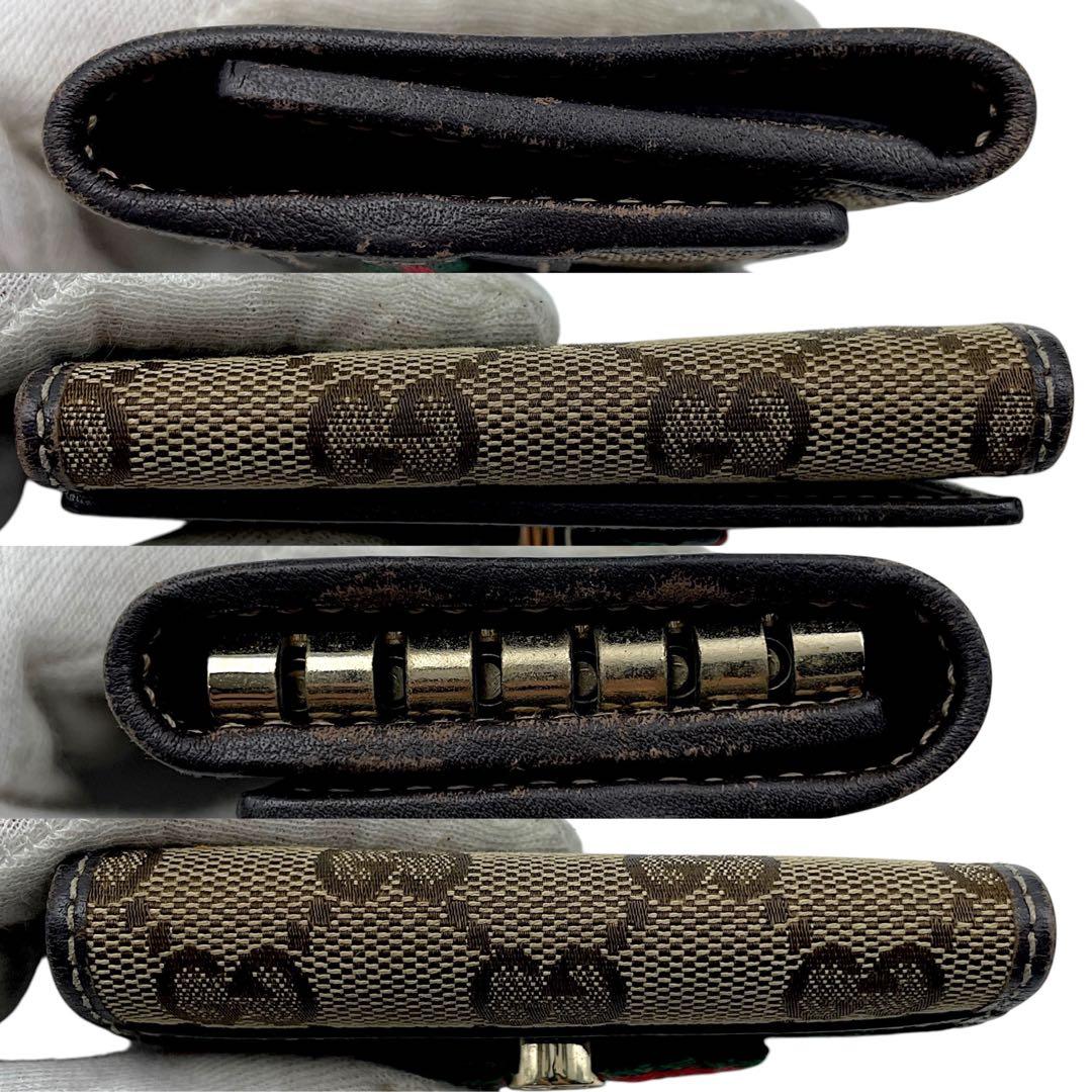 【極美品】GUCCI グッチ　キーケース　シェリーライン　GG総柄　ベージュ