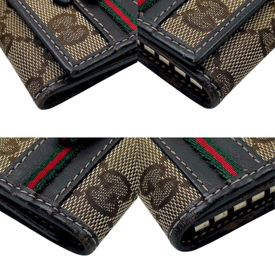 【極美品】GUCCI グッチ　キーケース　シェリーライン　GG総柄　ベージュ