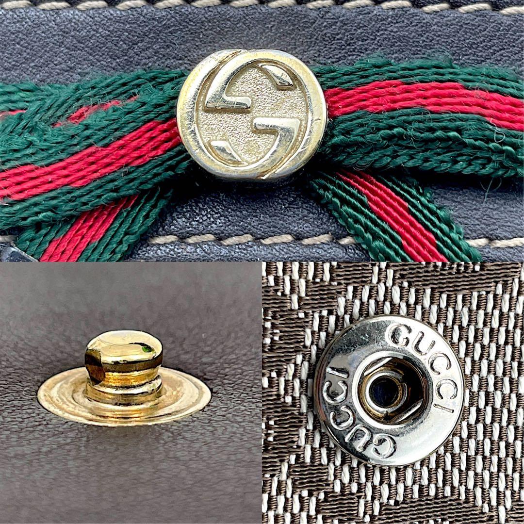 【極美品】GUCCI グッチ　キーケース　シェリーライン　GG総柄　ベージュ