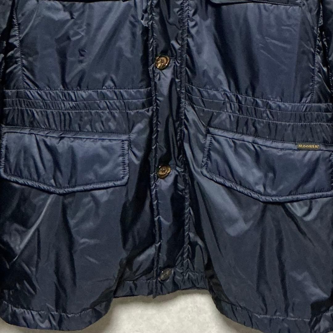 【美品】MooRER ムーレー　M-65 ブルゾン　ネイビー 50