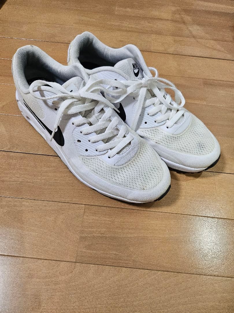 ナイキ エアーマックス90/ホワイト シューズ/ゴルフ用/スパイク無し/29㎝