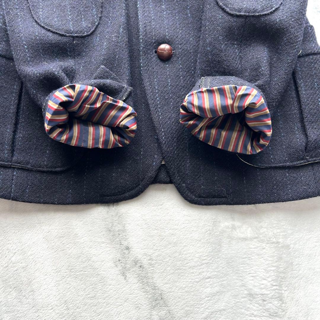 希少✨ハリスツイード×ダファー　テーラードジャケット　胡桃ボタン　100周年記念