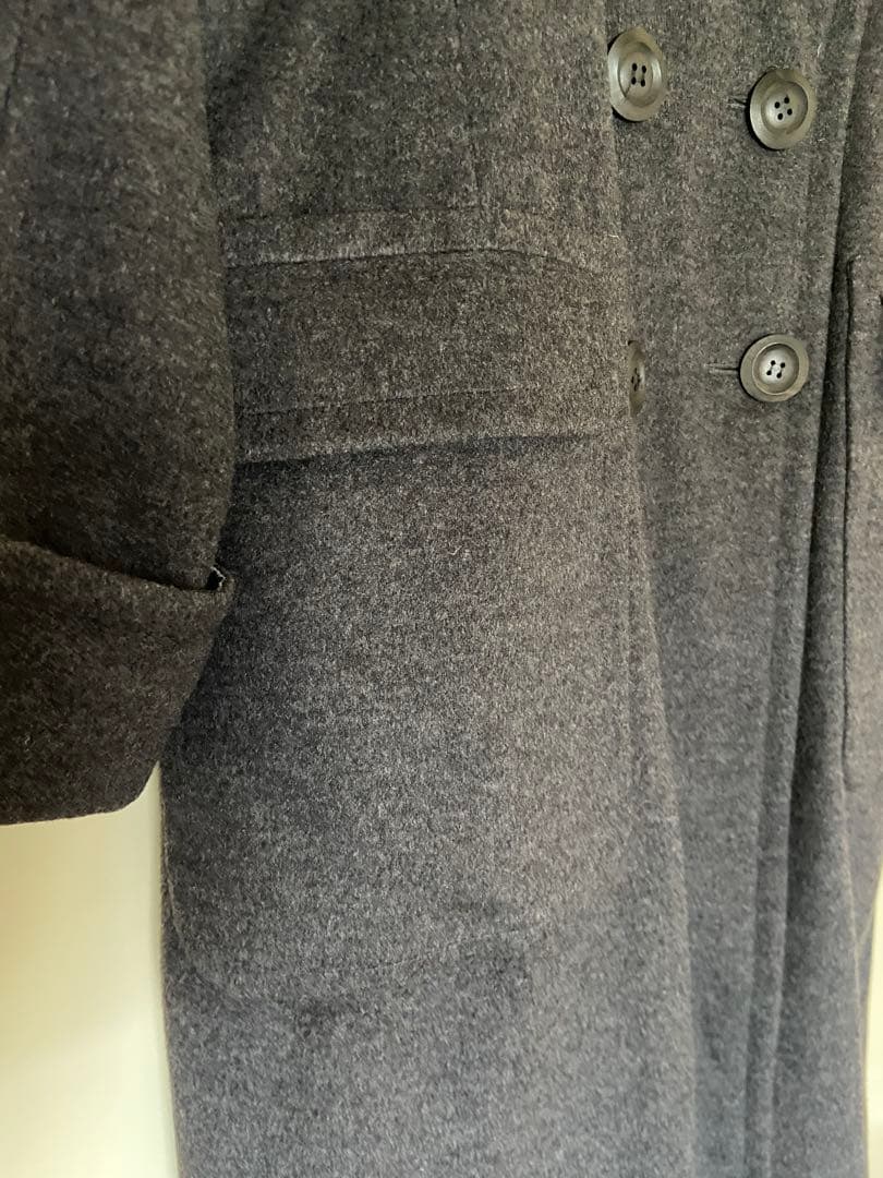 連休セール Yves Saint Laurent グレー ロングコート