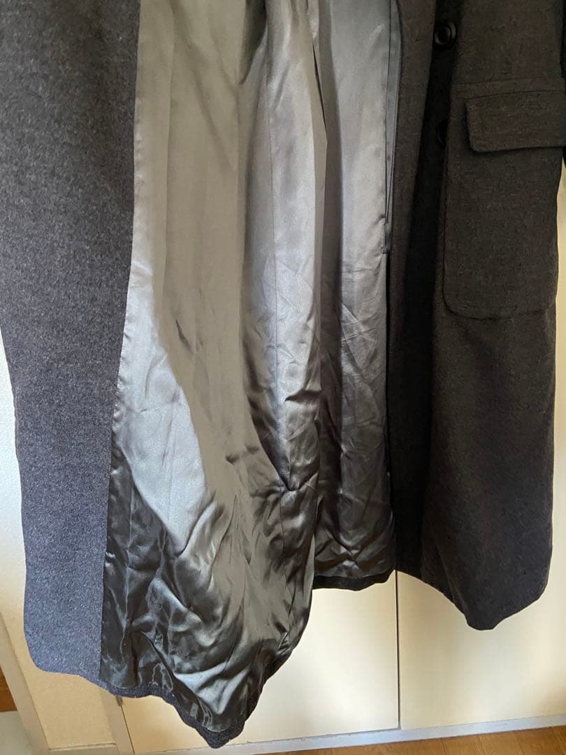 連休セール Yves Saint Laurent グレー ロングコート