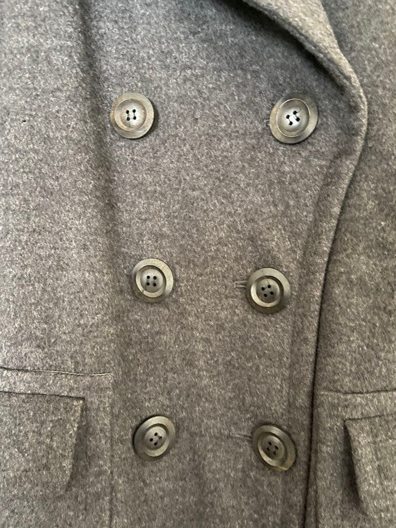 連休セール Yves Saint Laurent グレー ロングコート