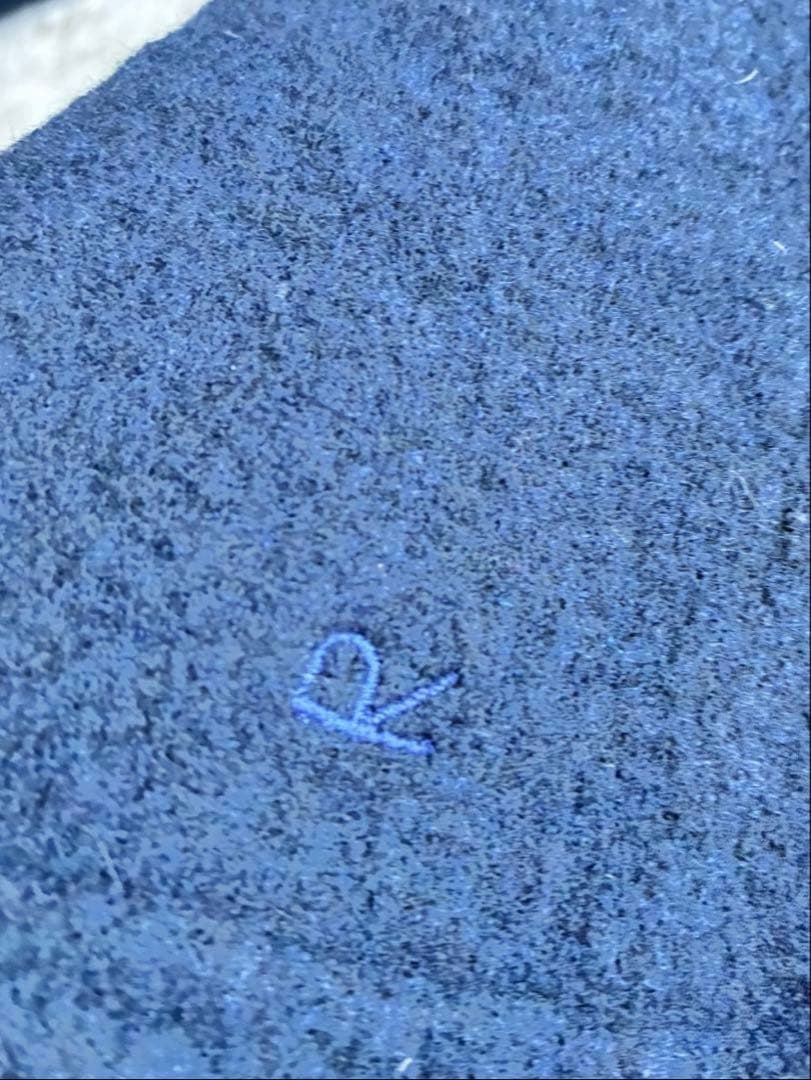 45R ウール100％ フロート縮絨ハイネックニットフレアチュニック極美品