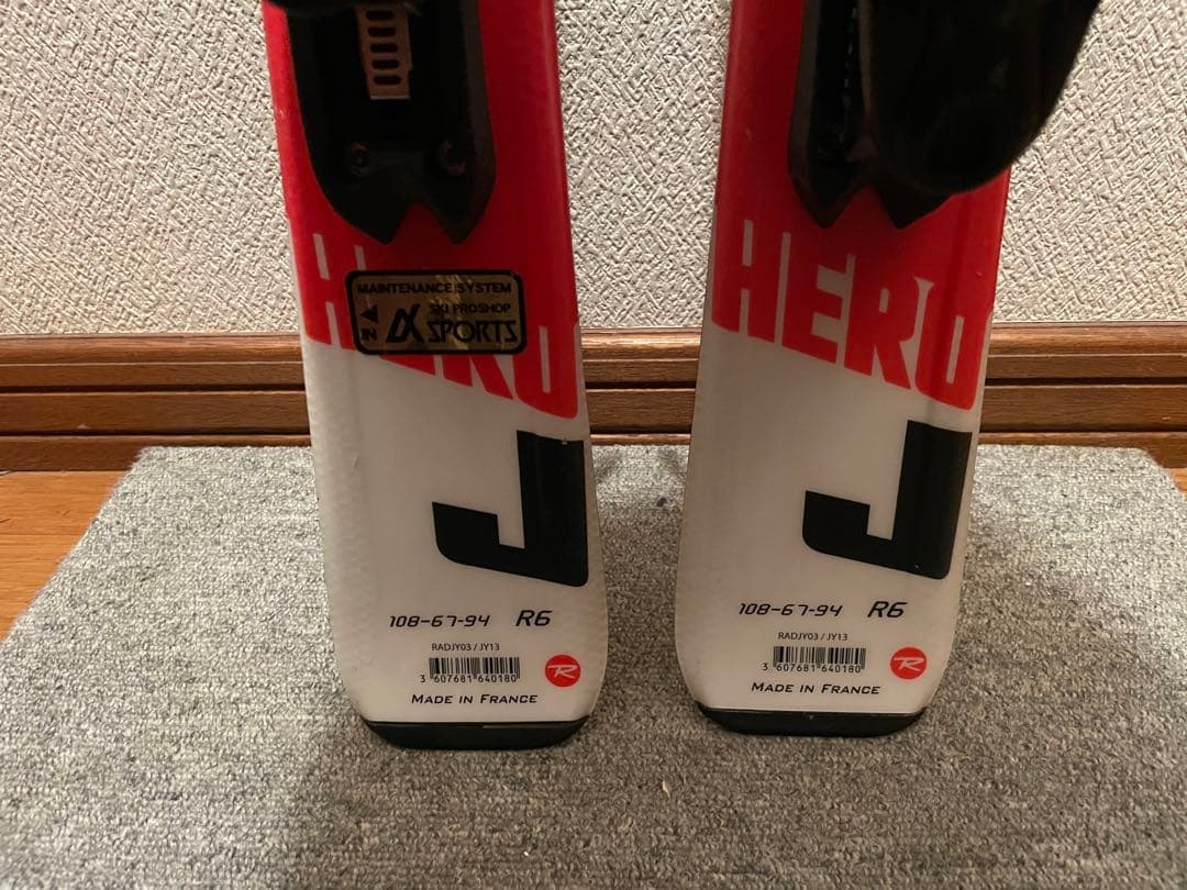 ゆか　ROSSIGNOL HERO ジュニアスキー 100cm