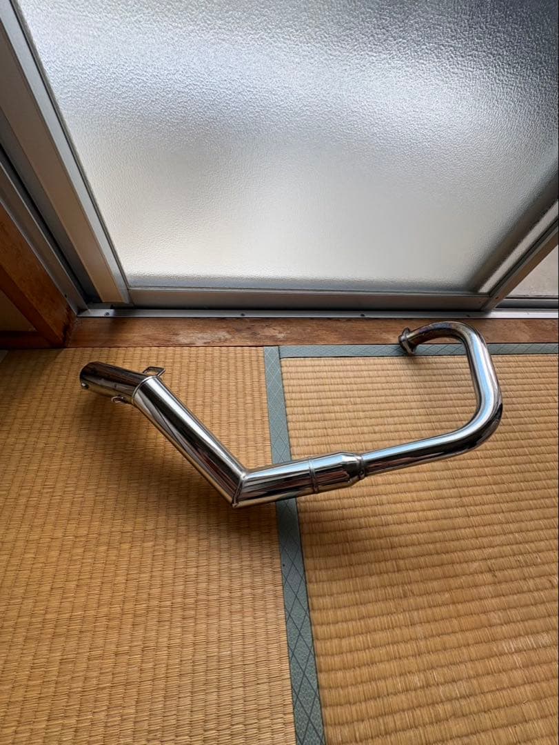 ワンズ菅バイク用 ステンレス マフラー 曲線デザイン