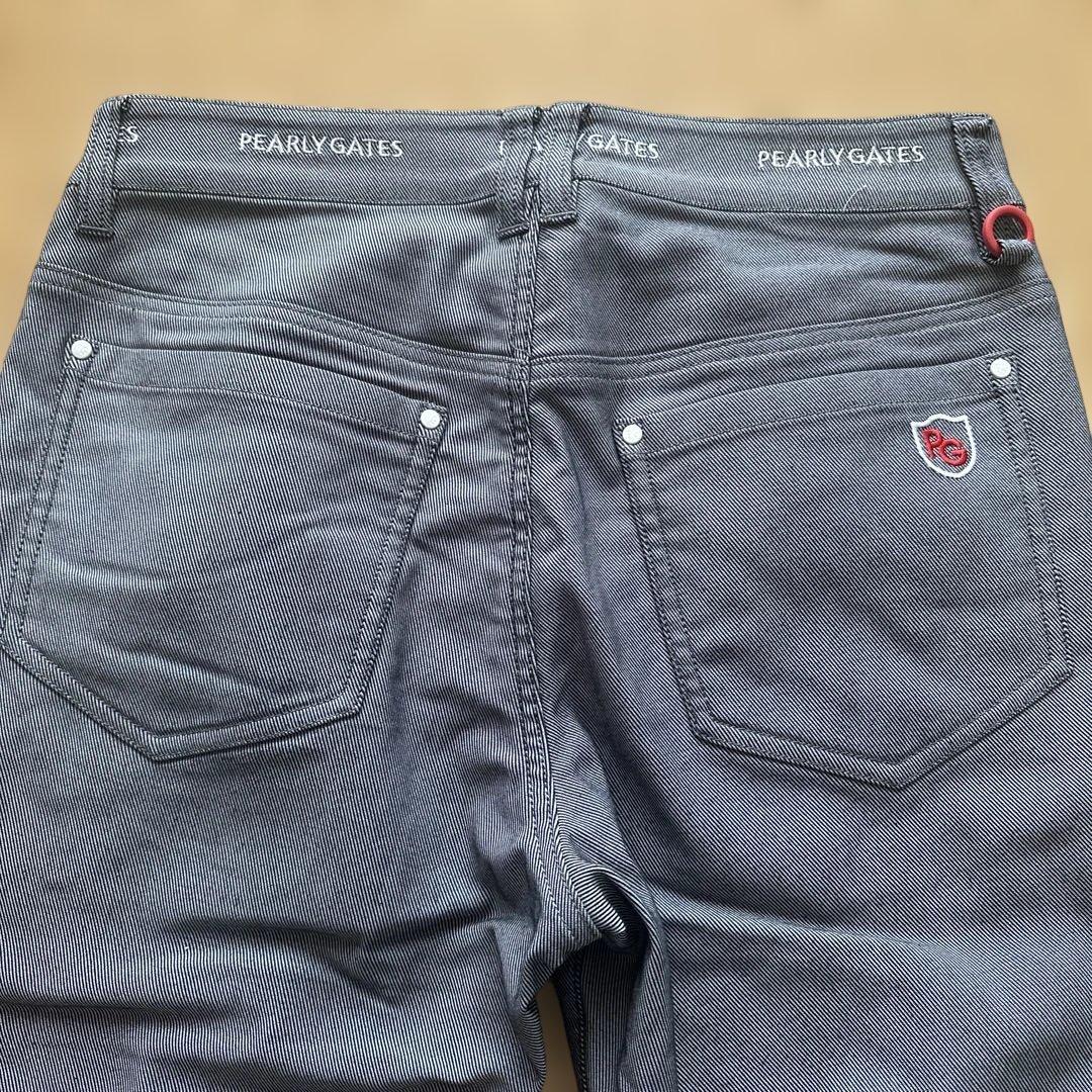 人気完売品パーリーゲイツ ストレッチカルゼ裏サーモパンツ レディスサイズ1