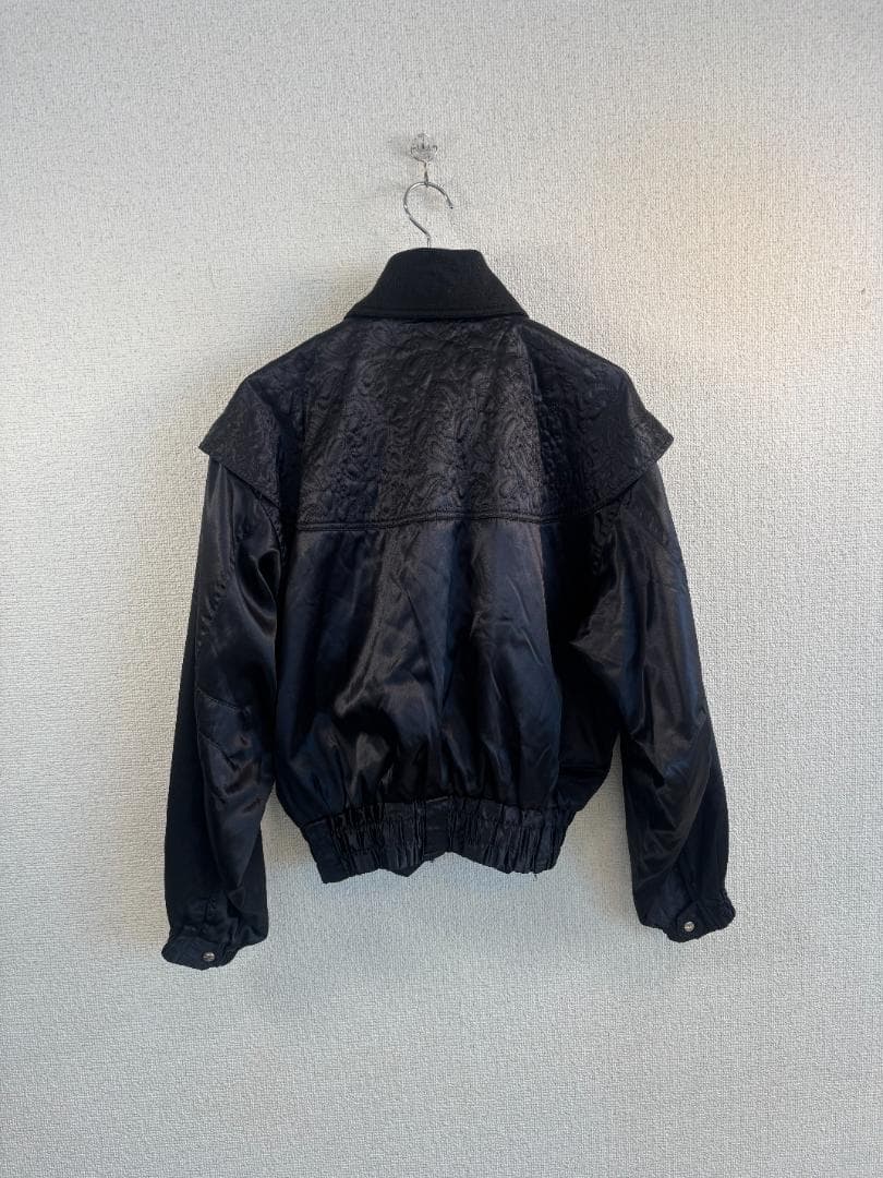 Courreges クレージュ キルティングブルゾン 黒 11号 レディース