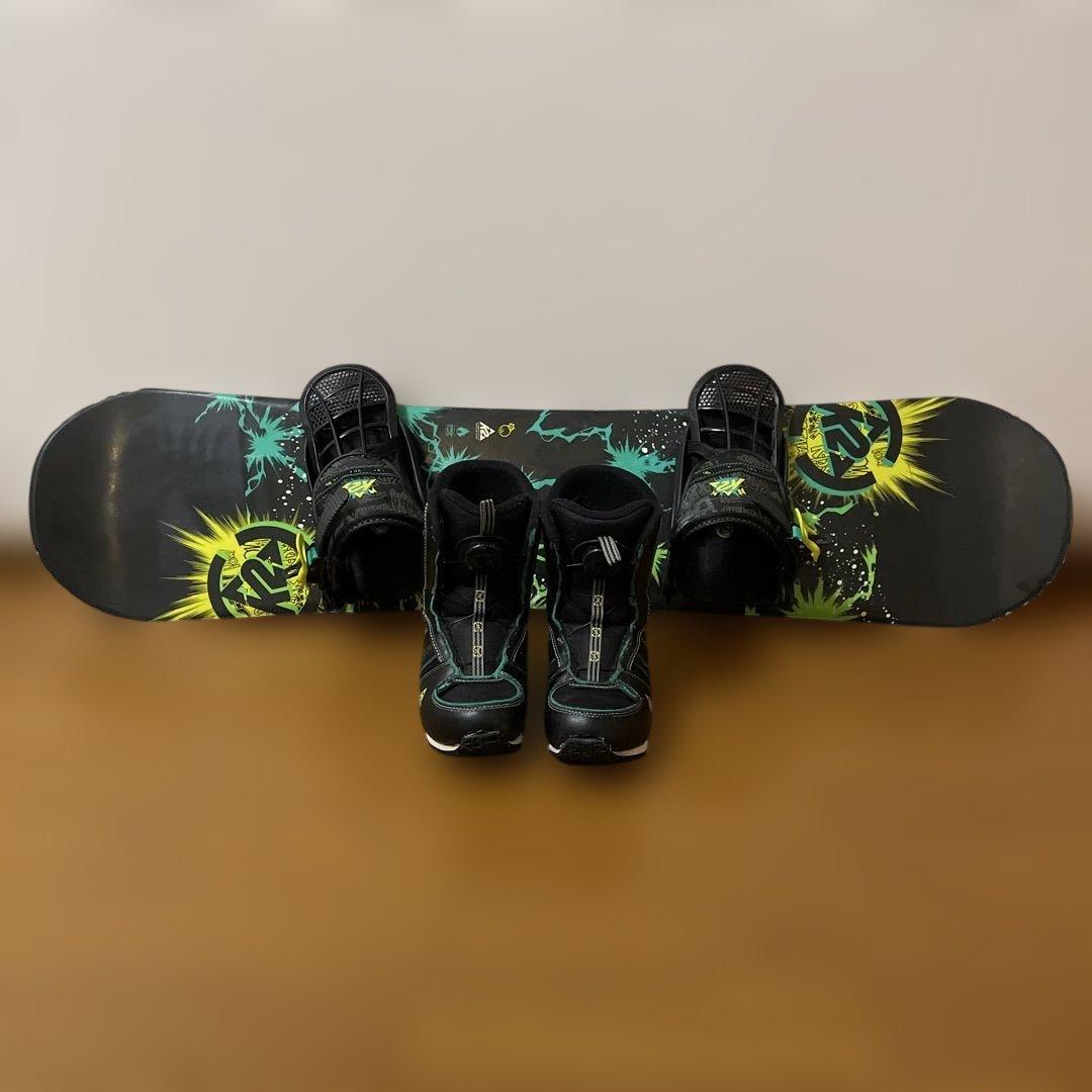 K2 キッズ スノーボード4点セット 110cm ブーツ20cm BOA式