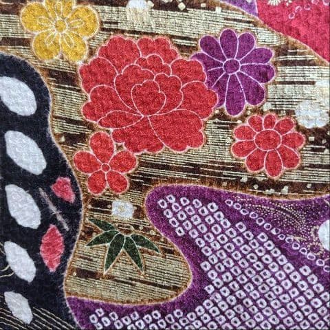 大特価SALE中☆振袖フルセット(7点)・成人式・総絞り・エンボス加工・金駒刺繍