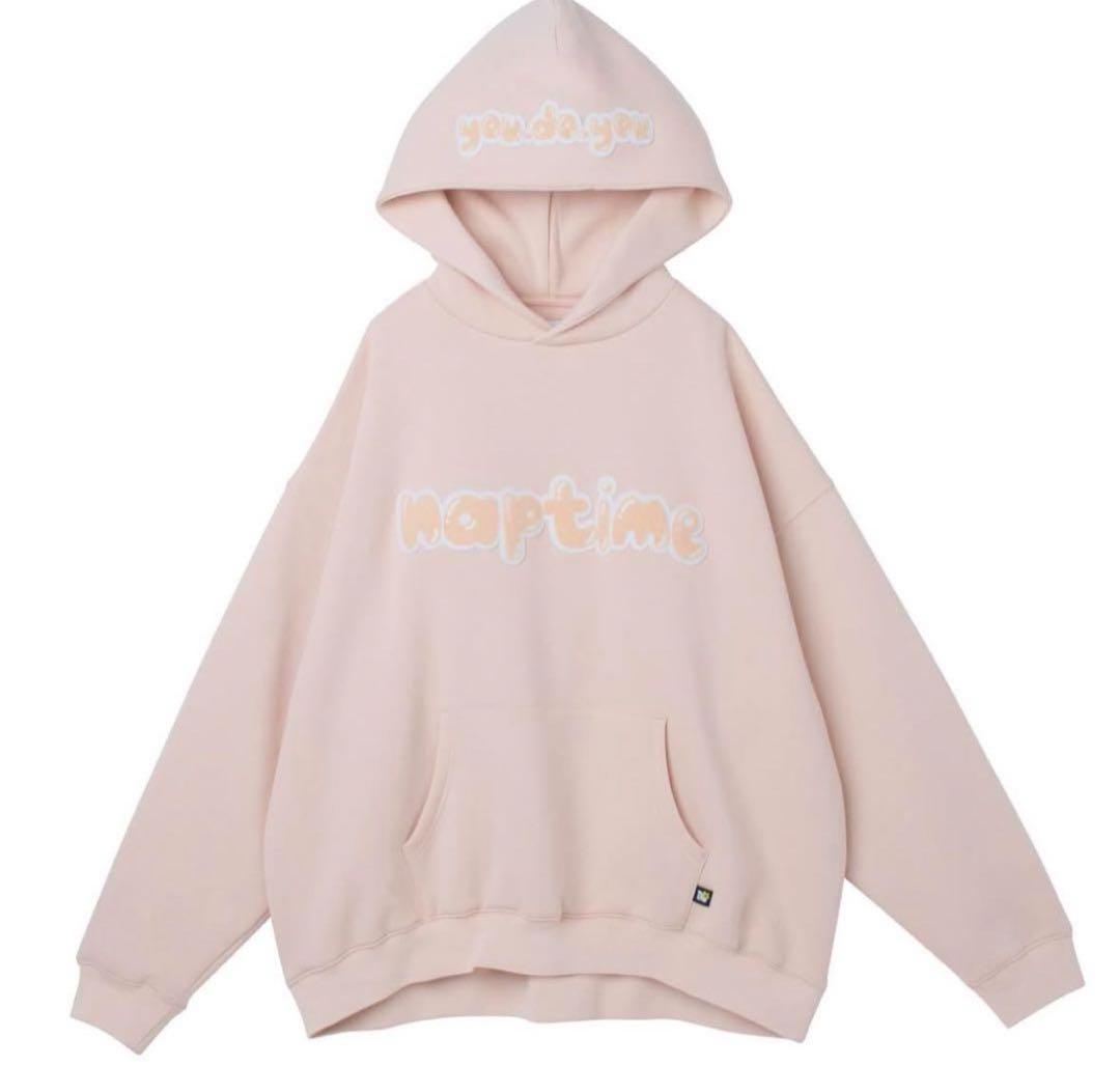 【苺飴ニダ】 naptime2024FW ワッペンパーカー