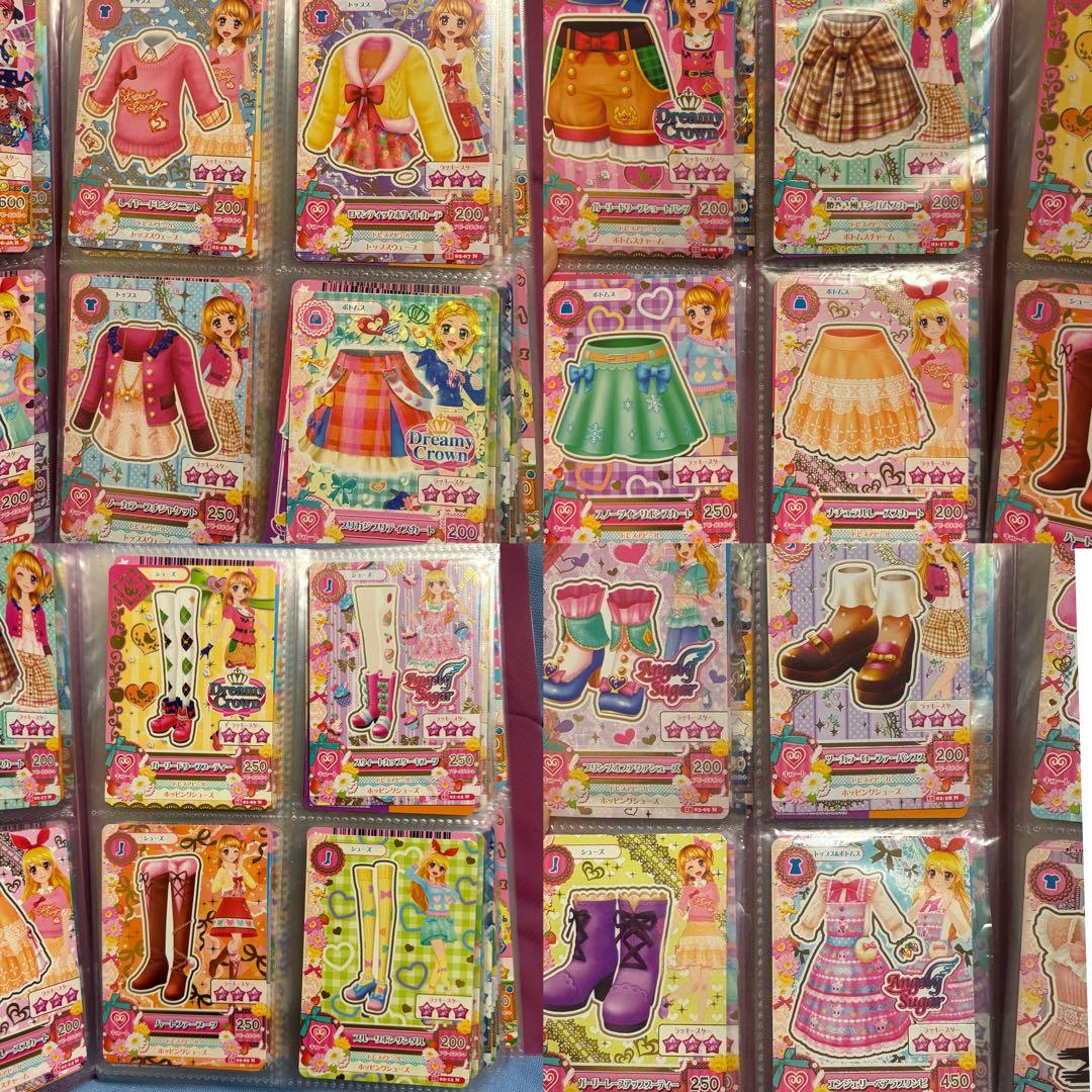 ビ*中様 アイカツ カード まとめ売り 約165枚+ICカード ファン証明書 ミ