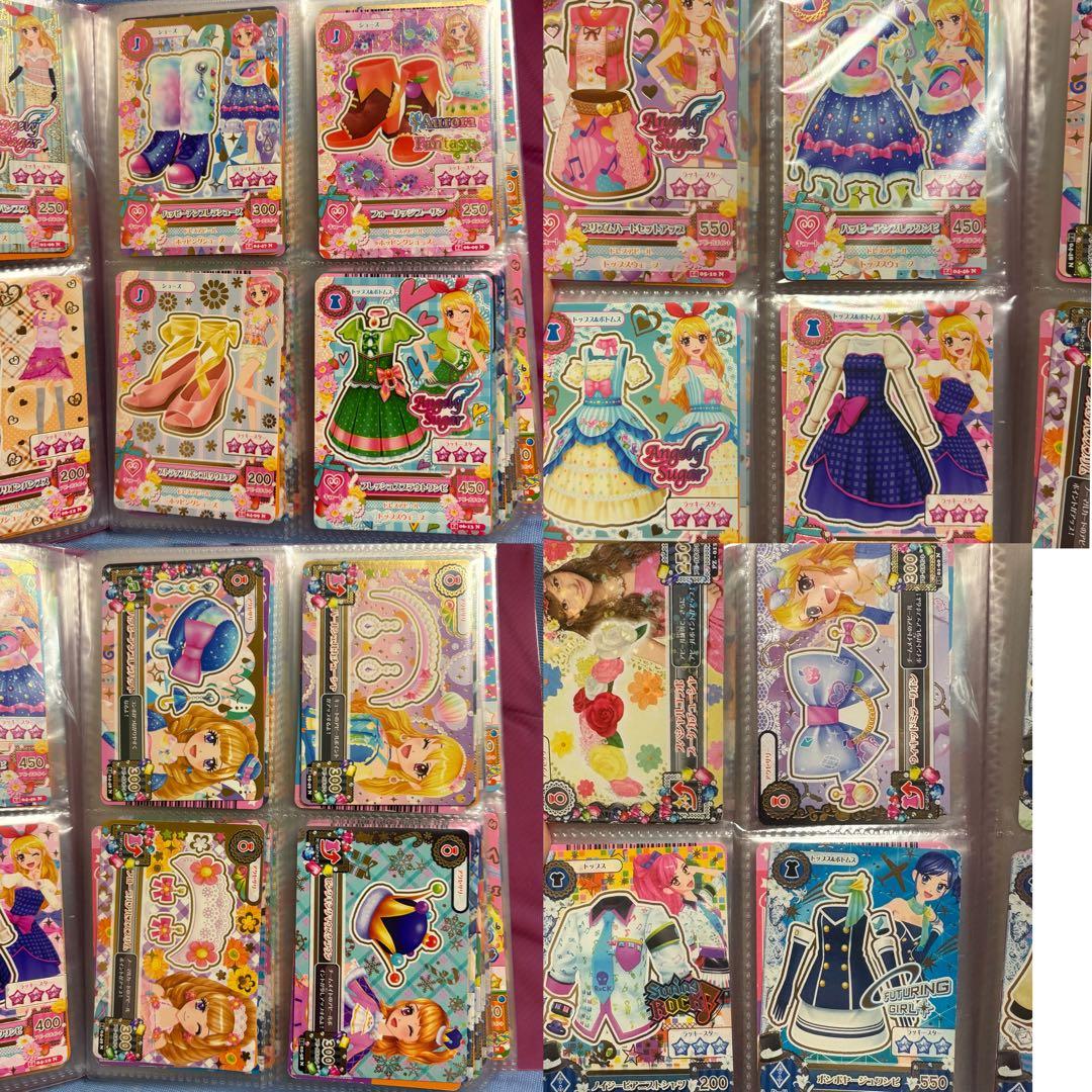 ビ*中様 アイカツ カード まとめ売り 約165枚+ICカード ファン証明書 ミ