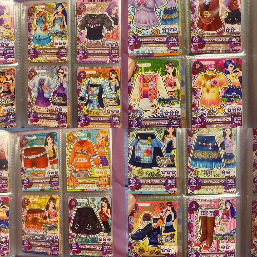 ビ*中様 アイカツ カード まとめ売り 約165枚+ICカード ファン証明書 ミ