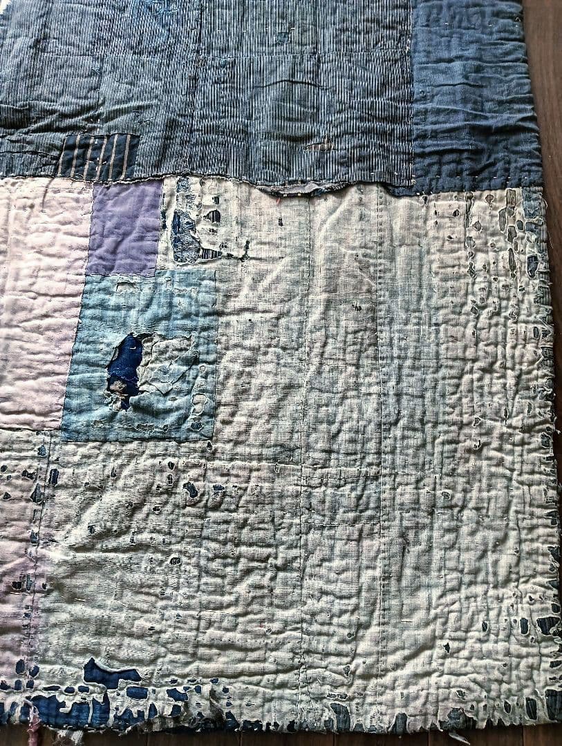 3kg厚手　究極の襤褸敷物　退廃的　boro japan vintage