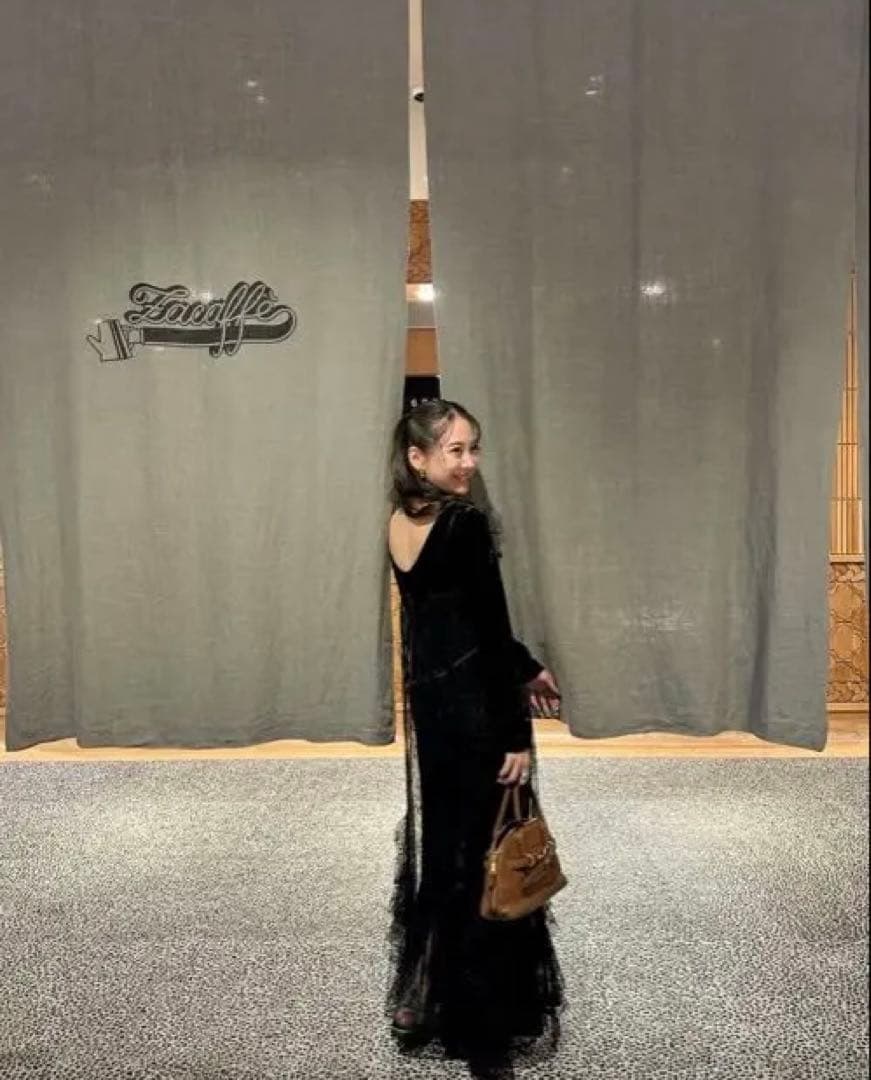 andresd sparkle lace velour dress Mサイズ