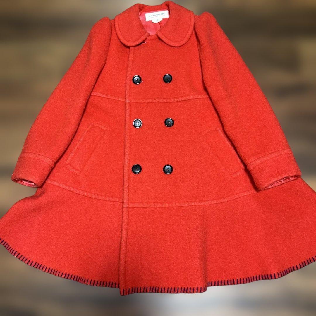 コムデギャルソンガール　真っ赤なコート