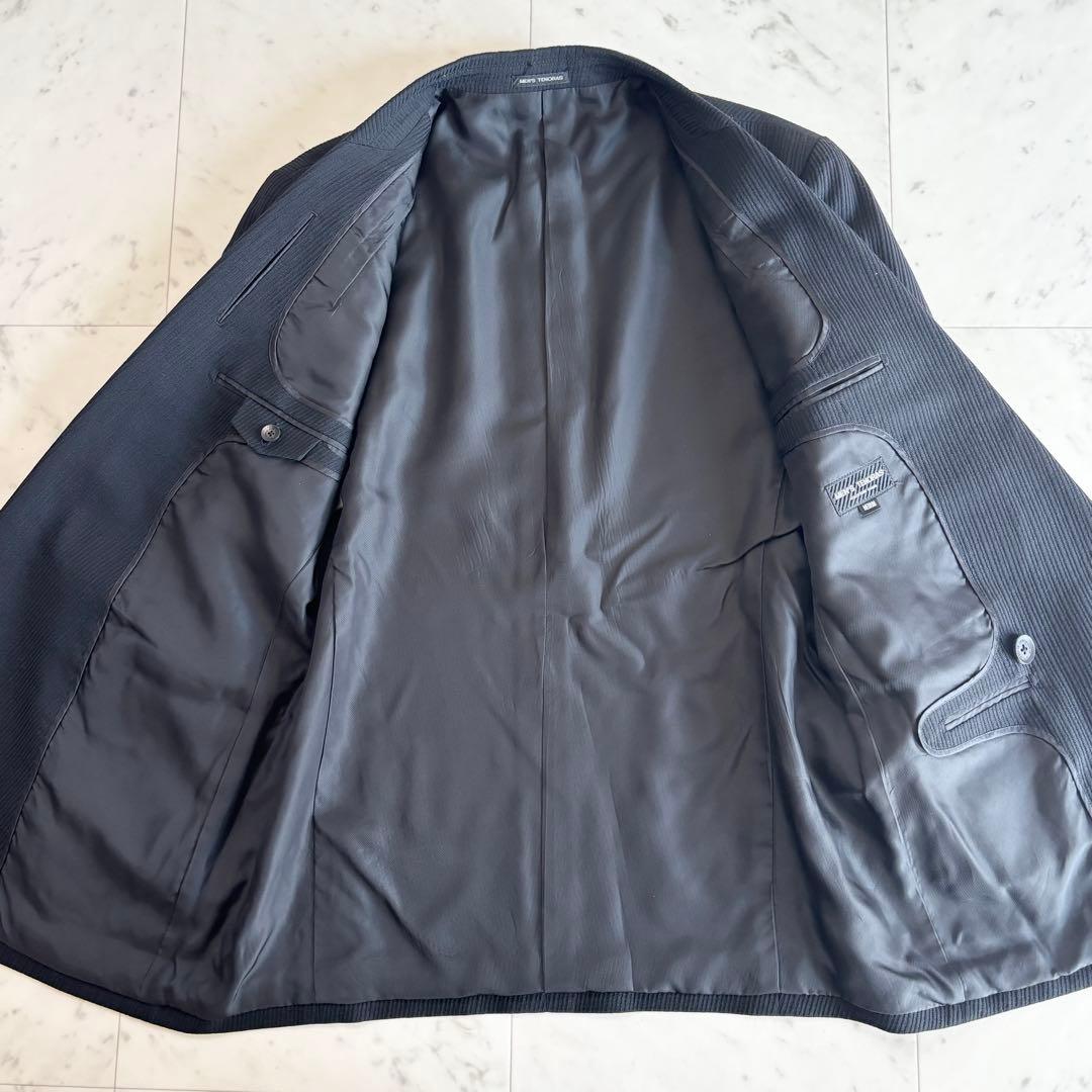 メンズティノラス 3ピース ストライプ ダブル セットアップ スーツ ジレ M