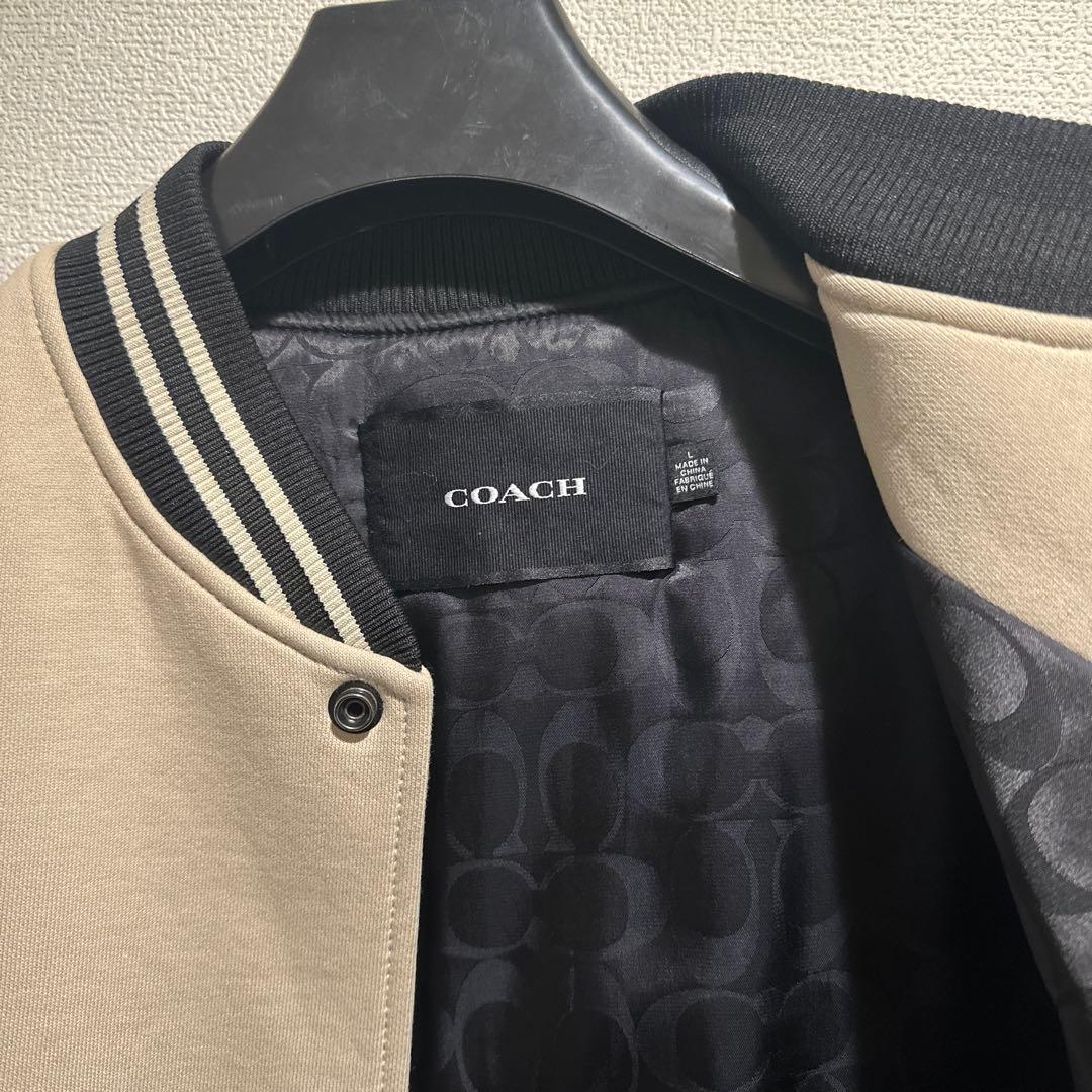 【年末最終値下げ】コーチ ダイアリー ジャケット　スタジャン（ベージュ）