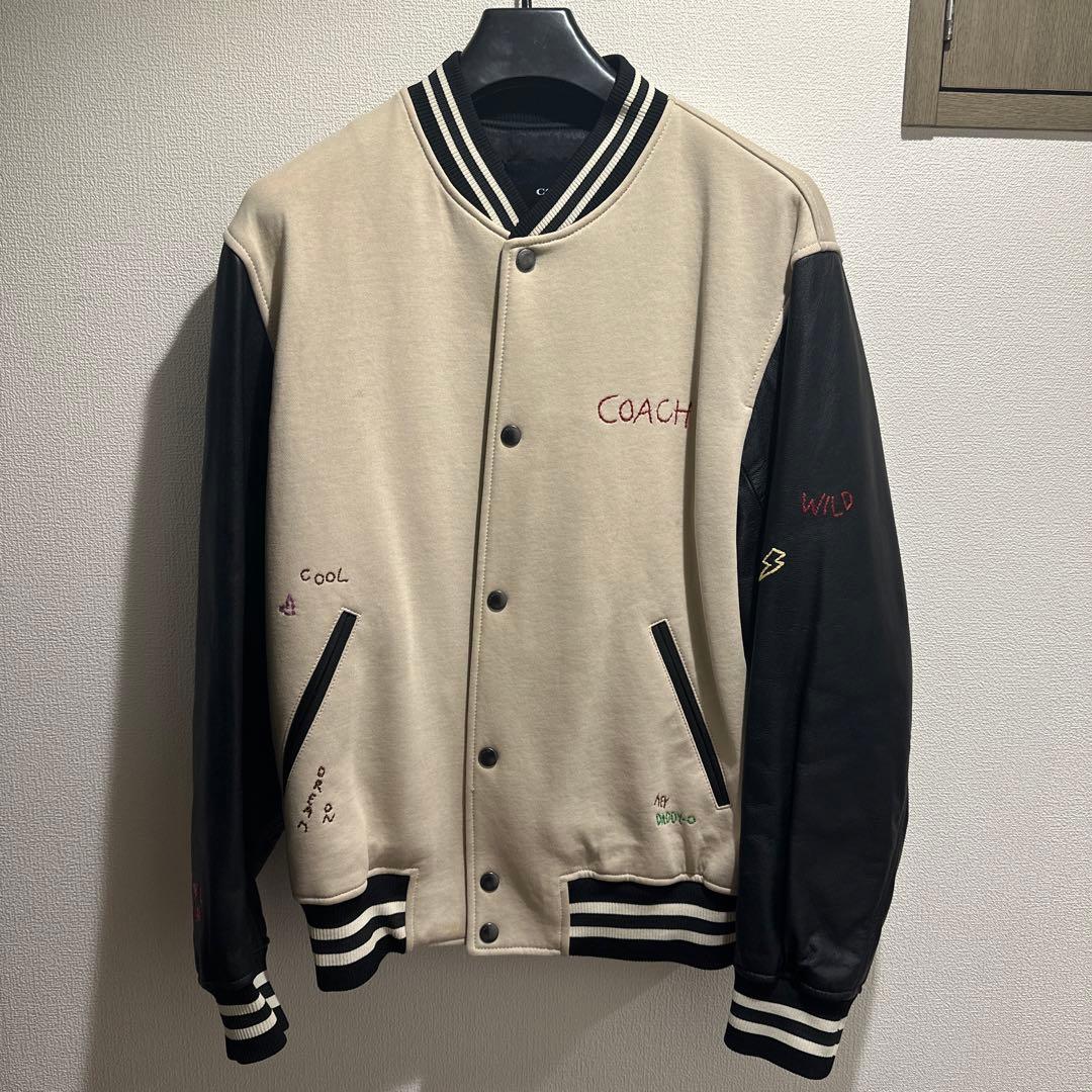 【年末最終値下げ】コーチ ダイアリー ジャケット　スタジャン（ベージュ）