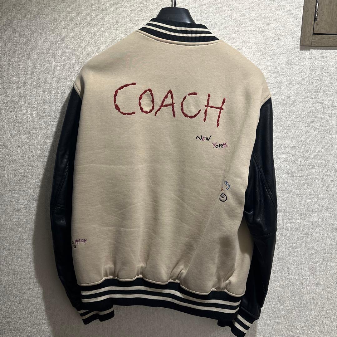 【年末最終値下げ】コーチ ダイアリー ジャケット　スタジャン（ベージュ）