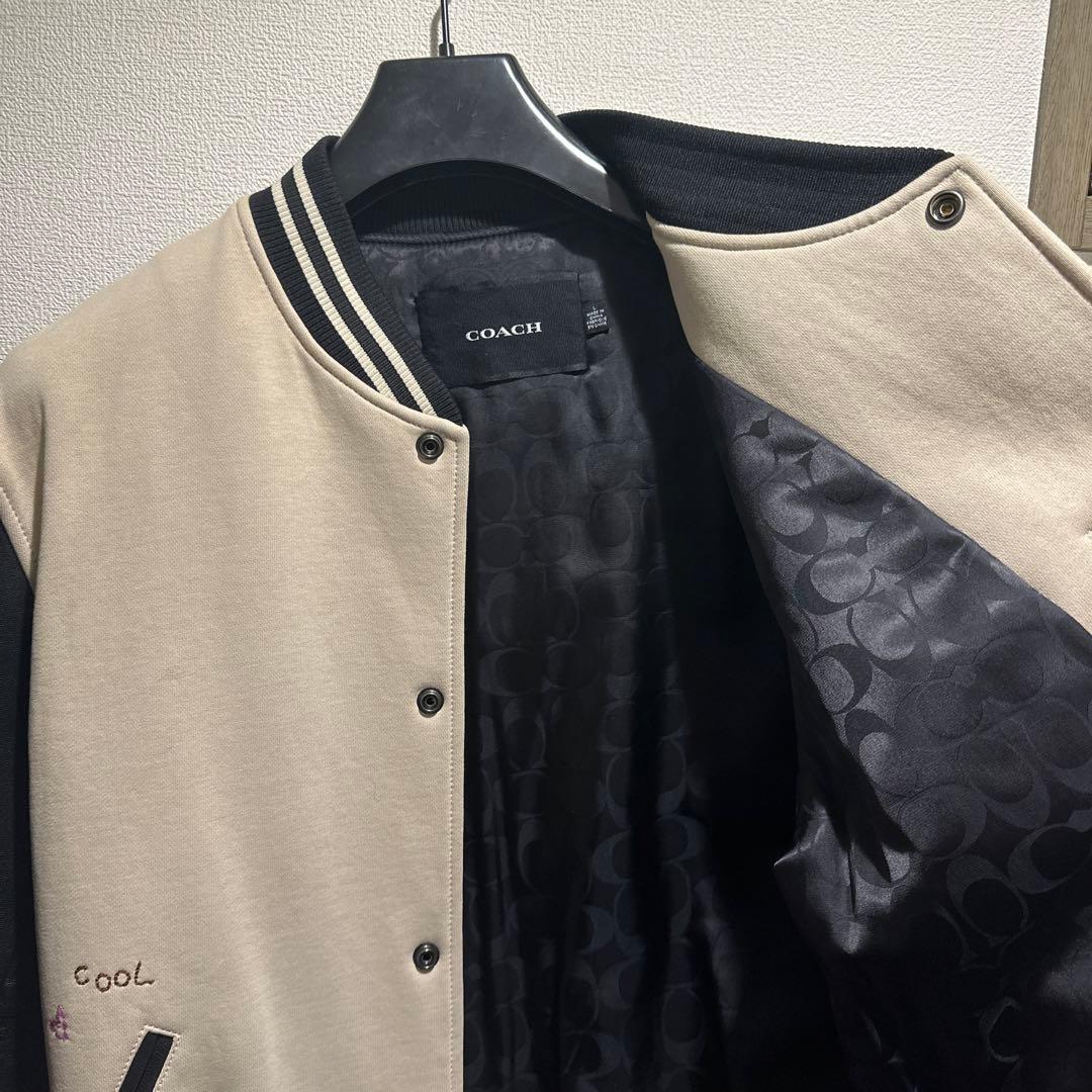 【年末最終値下げ】コーチ ダイアリー ジャケット　スタジャン（ベージュ）
