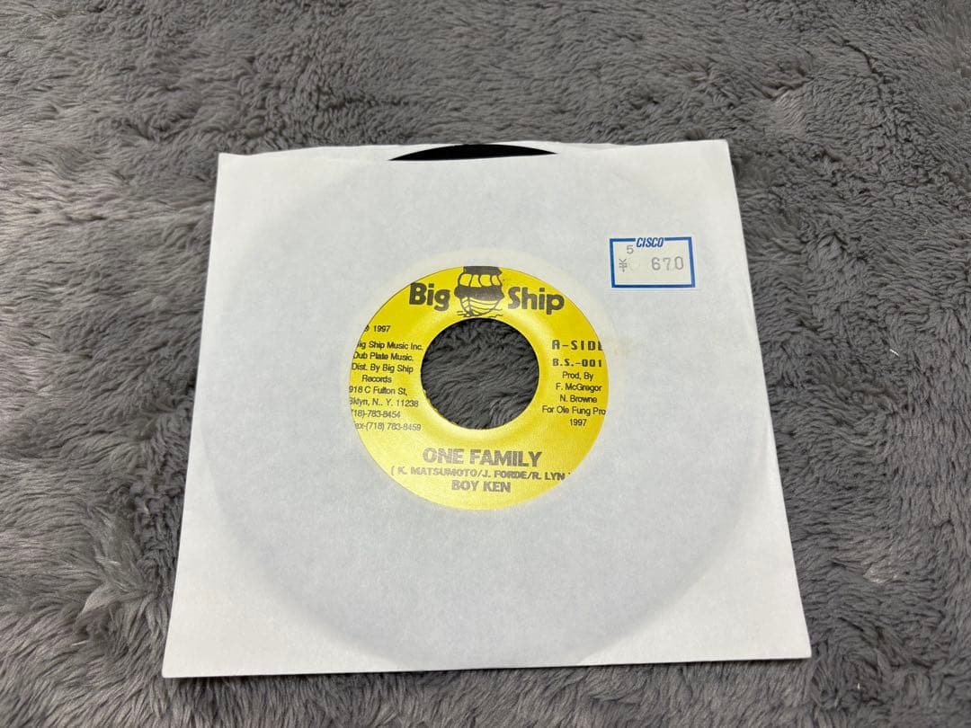 Boy Ken / One Family Big Ship ジャパレゲ　レコード