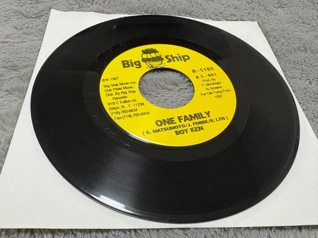 Boy Ken / One Family Big Ship ジャパレゲ　レコード