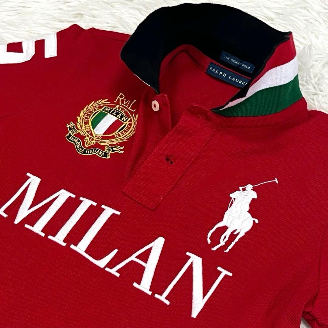 『美品』ラルフローレン ポロシャツ ミラン ビックポニー レディースL スキニー