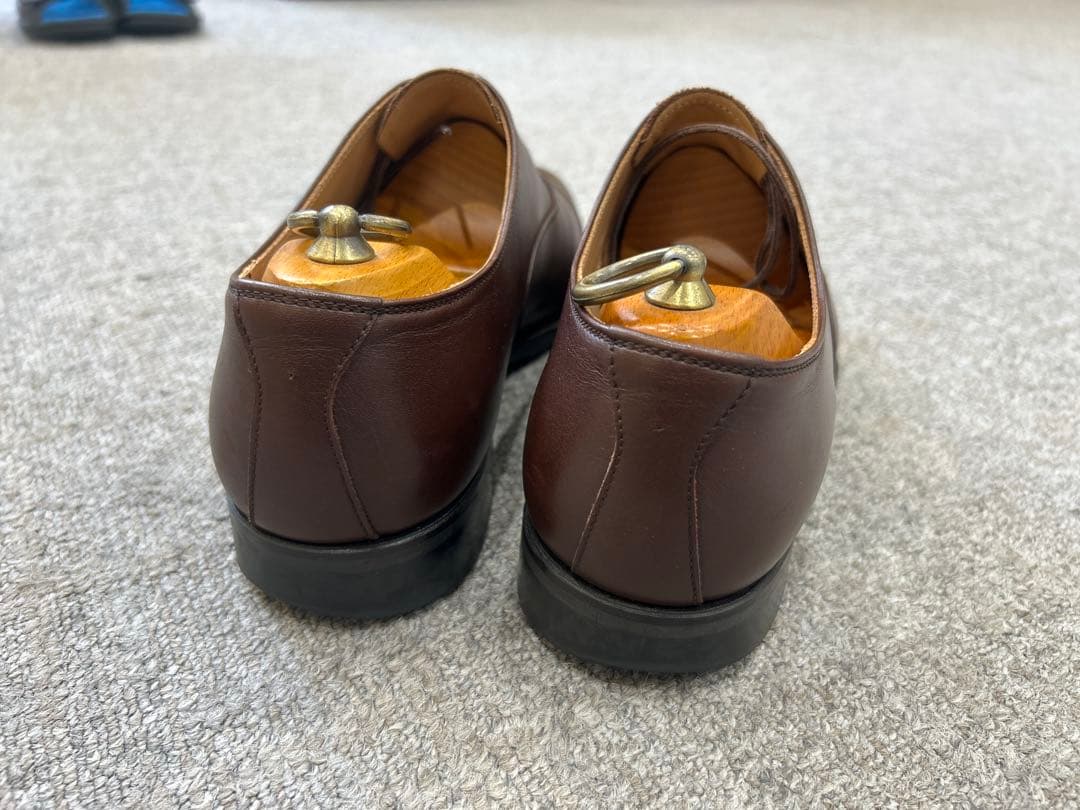 美品◆スコッチグレイン礼装ストレートチップ25cmグッドイヤーウェルト製法