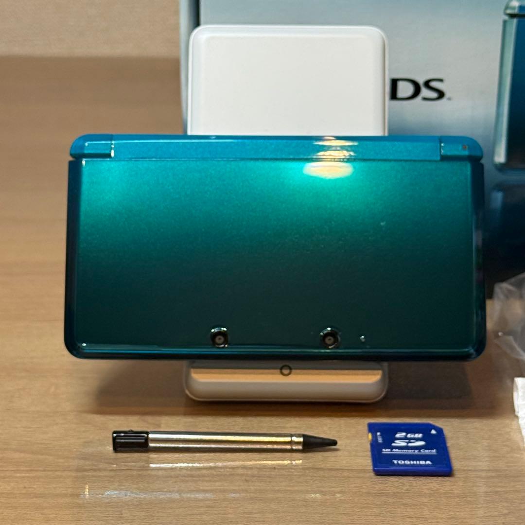 6-020 ニンテンドー3DS アクアブルー 箱付き
