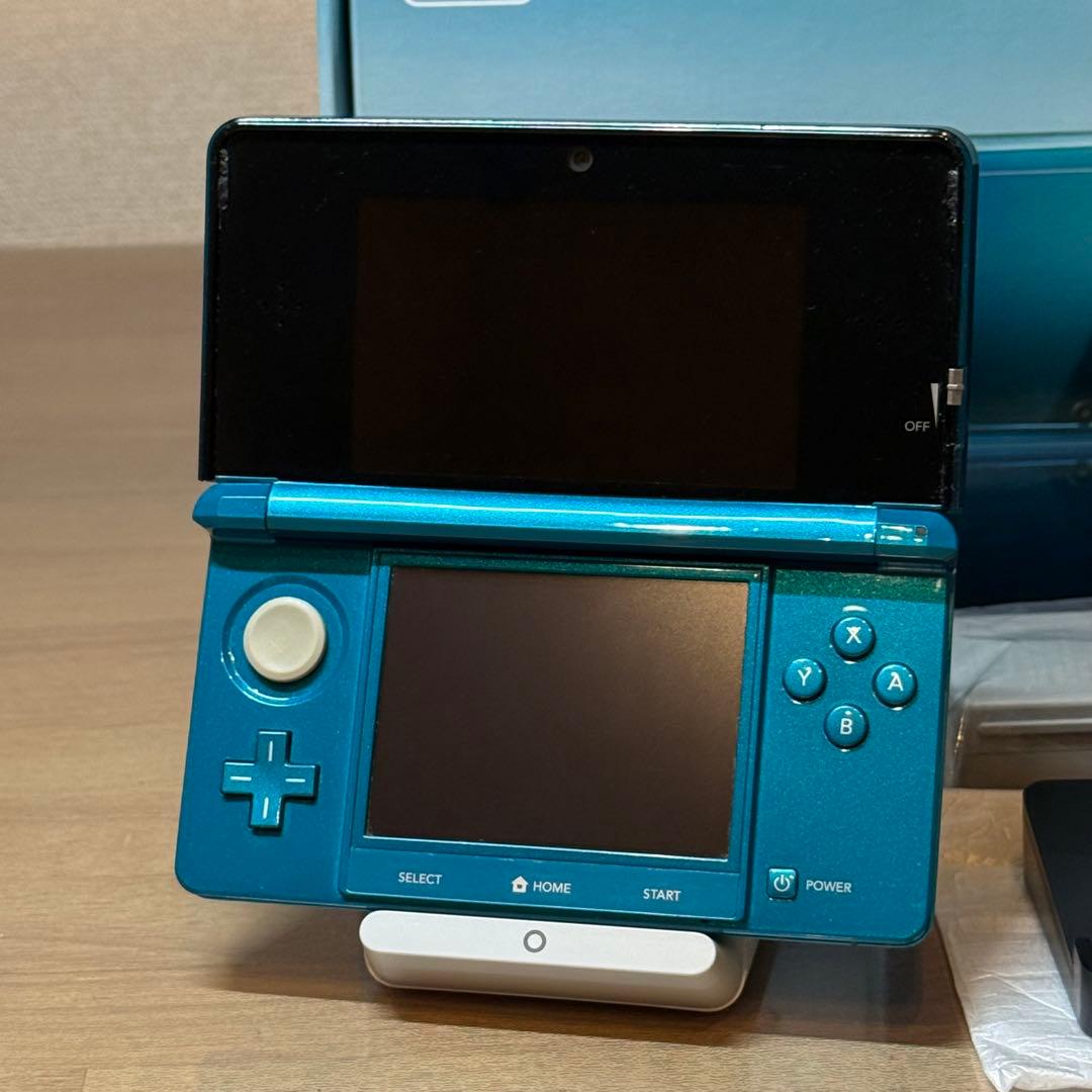 6-020 ニンテンドー3DS アクアブルー 箱付き