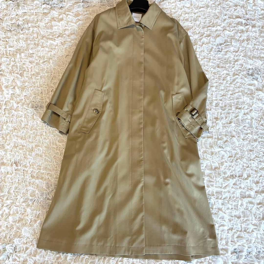 完売品 北欧、暮らしの道具店 着こなし決まるトレンチコート Sサイズ ベージュ