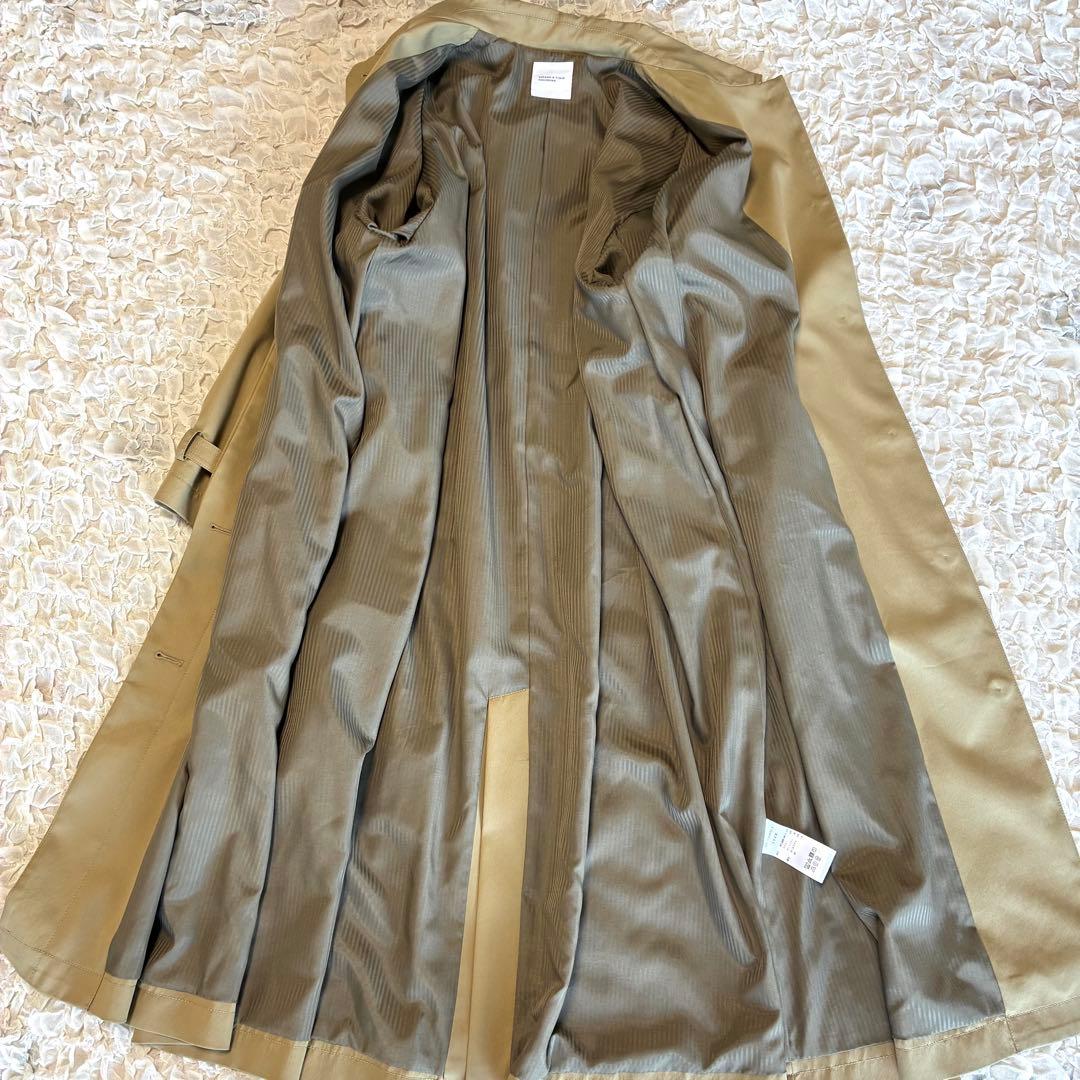 完売品 北欧、暮らしの道具店 着こなし決まるトレンチコート Sサイズ ベージュ