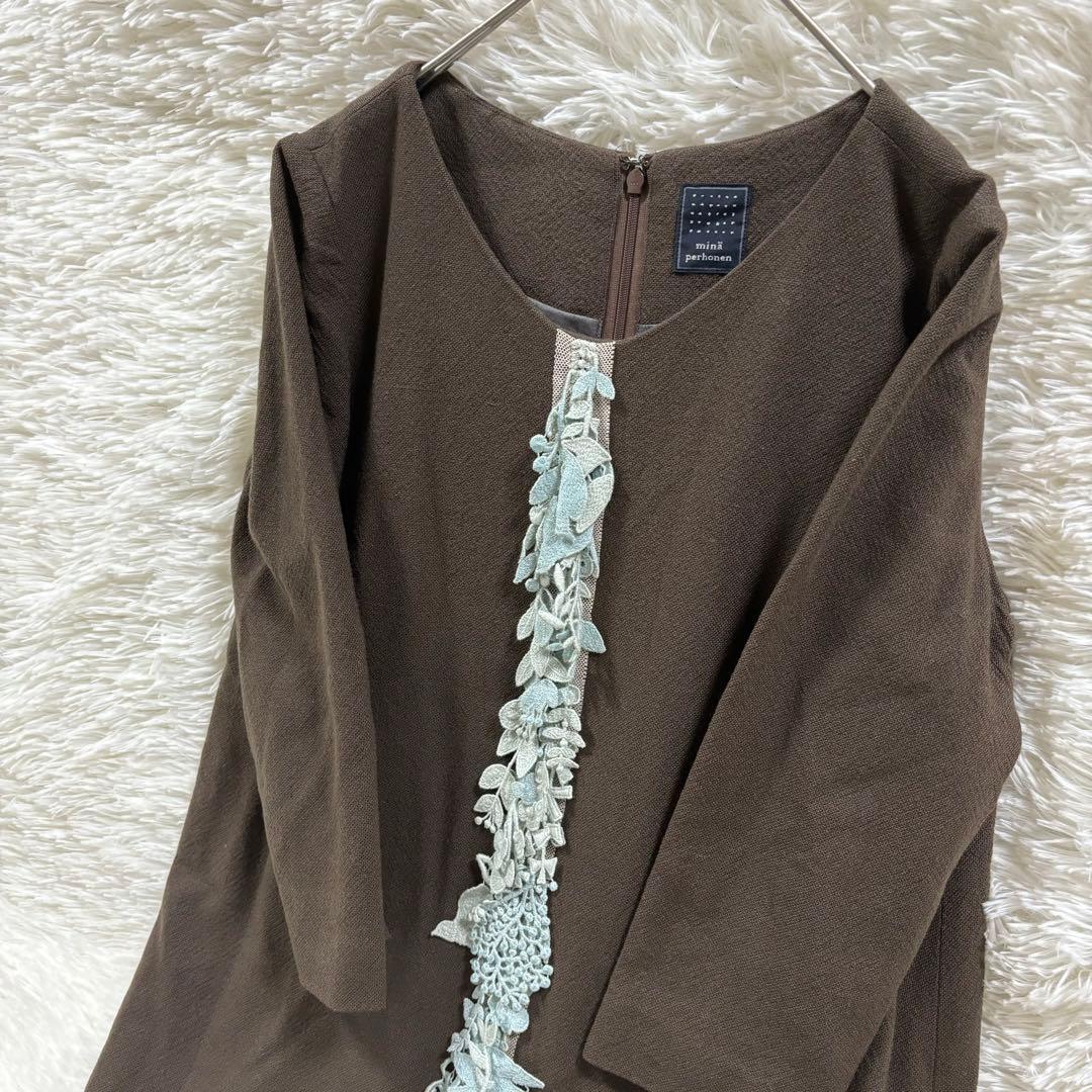 minaperhonen forest parade 38 ワンピース　カシミヤ