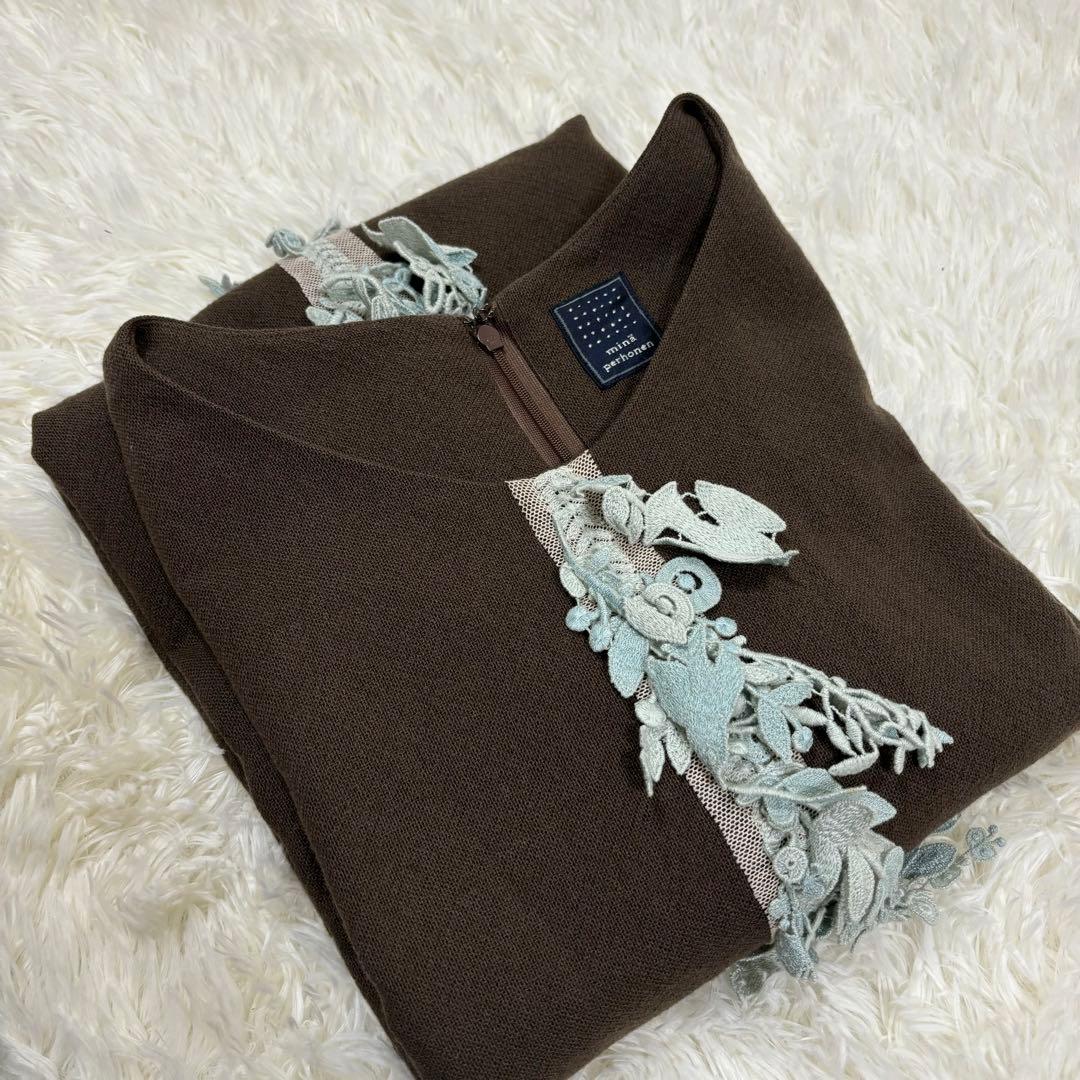 minaperhonen forest parade 38 ワンピース　カシミヤ