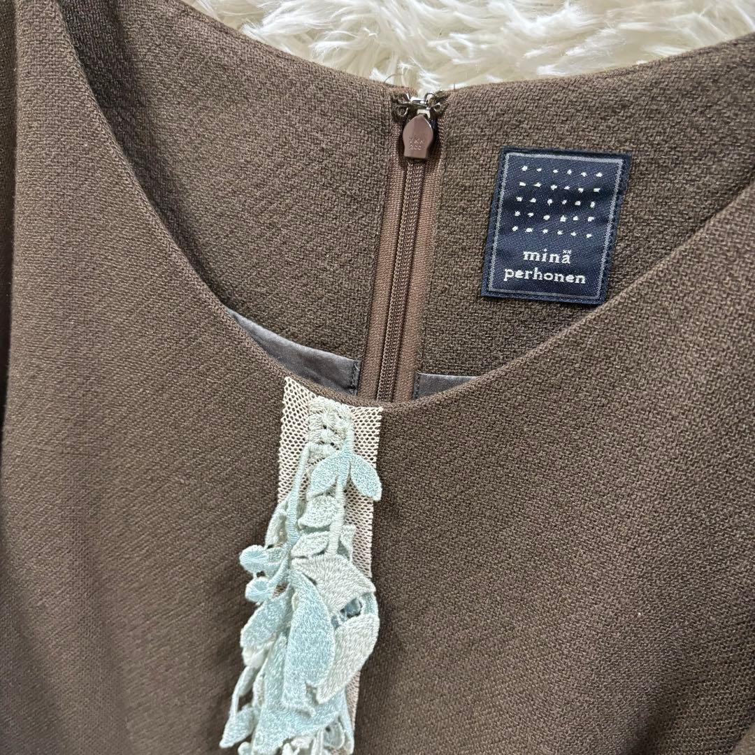 minaperhonen forest parade 38 ワンピース　カシミヤ