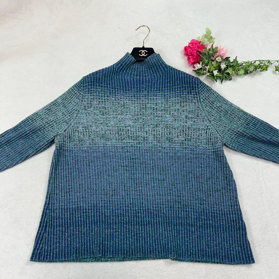 J692 新品未使用 L マリナリナルディ ニット ラメ カットソー レディース